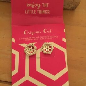 Origami owl earrings